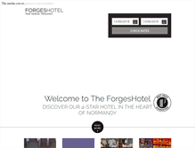 Tablet Screenshot of forgeshotel.com